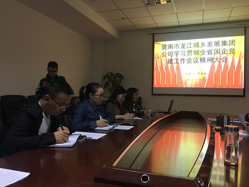 市龍江城鄉(xiāng)發(fā)展集團公司召開全省 國有企業(yè)黨的建設(shè)工作會議精神學(xué)習(xí)會議