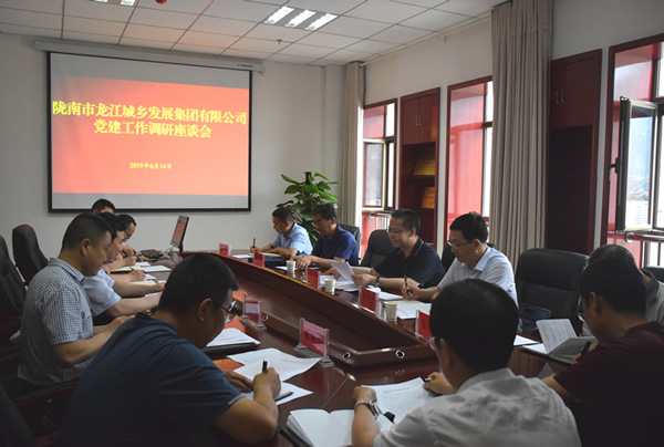 隴南市委常委、組織部部長楊郃調(diào)研指導(dǎo)市龍江城鄉(xiāng)發(fā)展集團(tuán)公司黨建工作